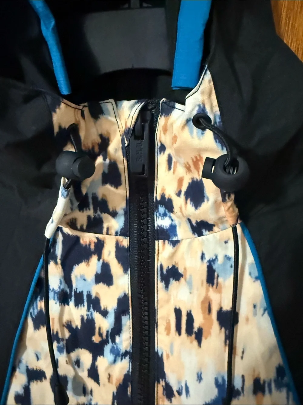 ZARA x Rhuigi Limited Edition Colorblock Windbreaker Jacket L XL Leopard